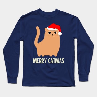 Merry Catmas Cute Cat Christmas Long Sleeve T-Shirt